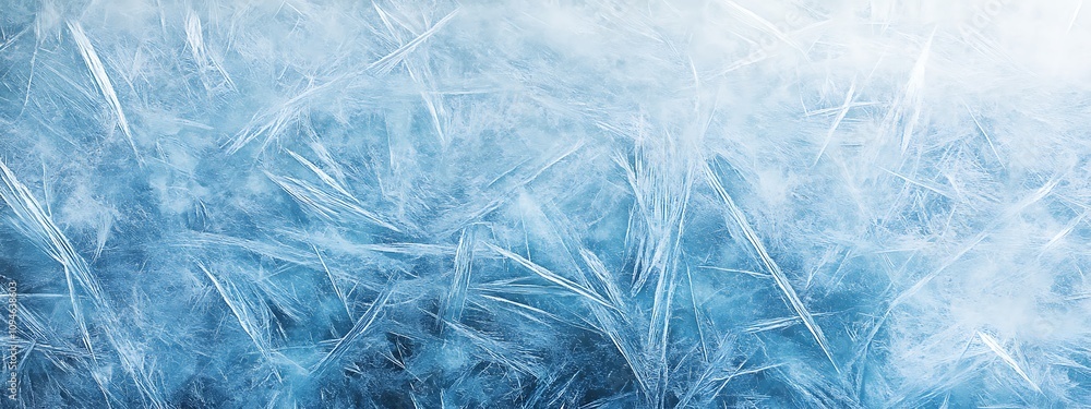 Obraz premium acks. Winter seasonal background, mock up, flat lay, ice texture