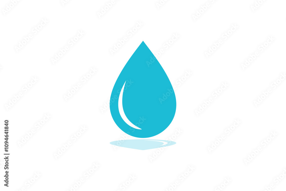Fresh rain water droplet flat icon for apps Fresh rain water droplet flat icon for apps