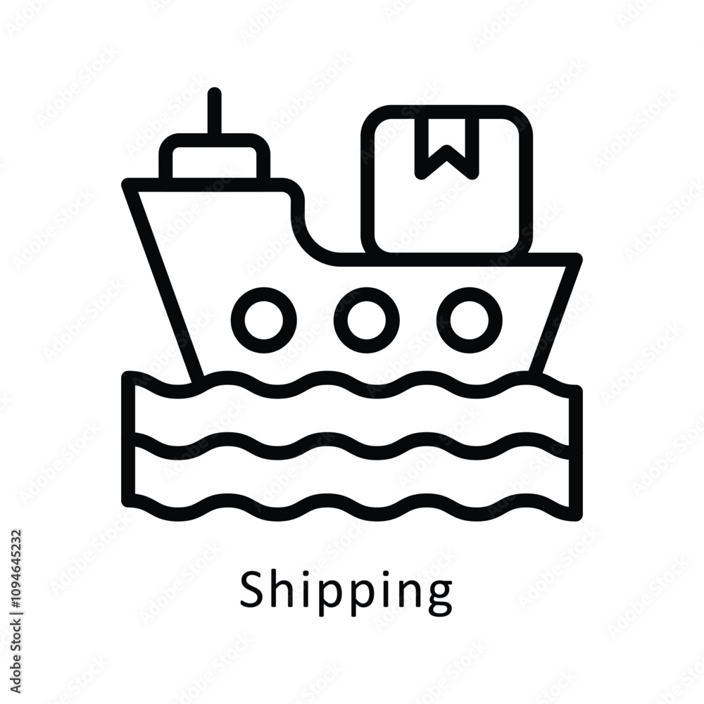 Shipping vector Outline Icon... .. Eps 10 file Shipping vector Outline Icon... .. Eps 10 file