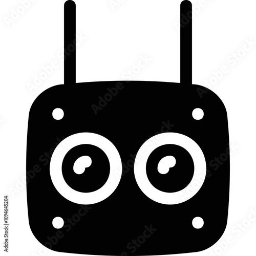 Simple vector icon remote control for drone
