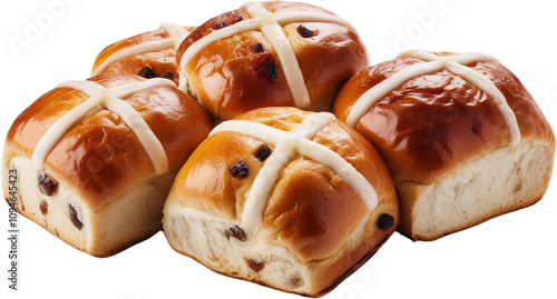 Delicious Easter Hot Cross Buns Sweet Bread Holiday Food