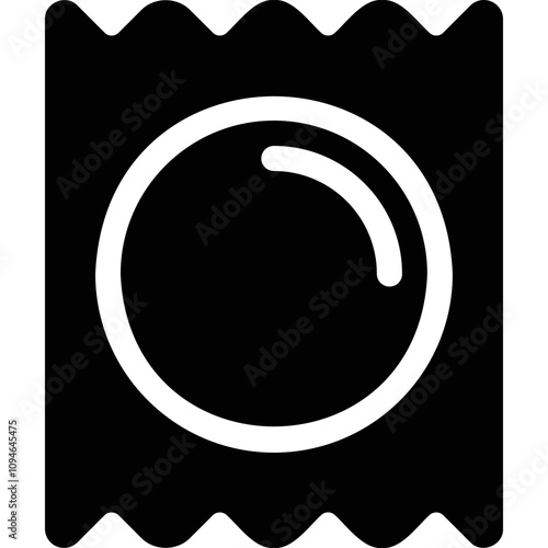 Simple vector icon condom