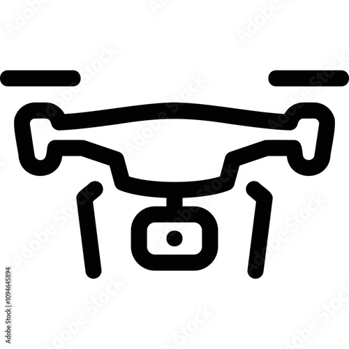 Simple vector icon drone