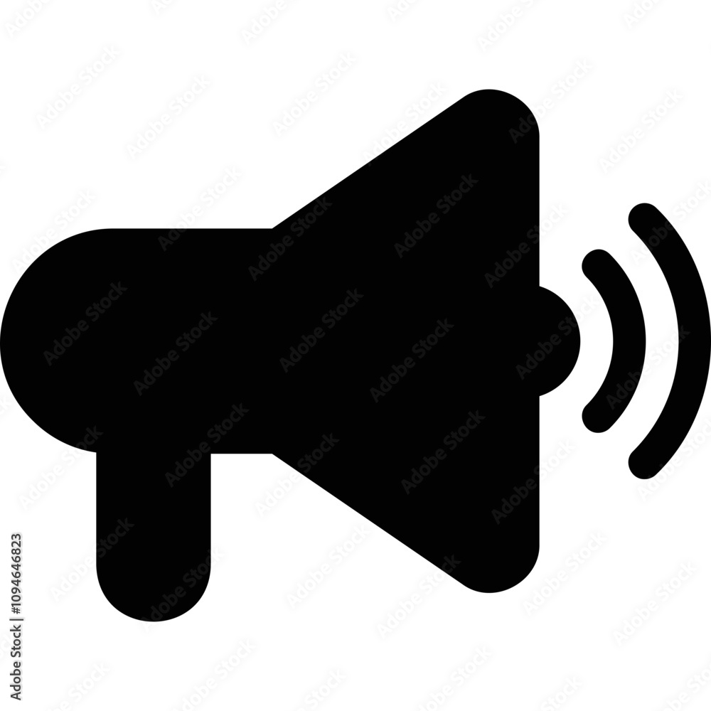 Simple vector icon megaphone Simple vector icon megaphone