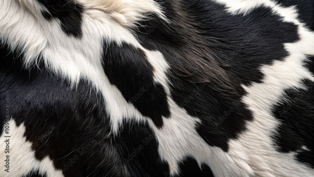 Real cowhide, black and white, authentic leather background. Real cowhide, black and white, authentic leather background.