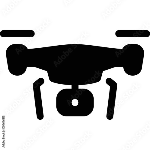 Simple vector icon drone