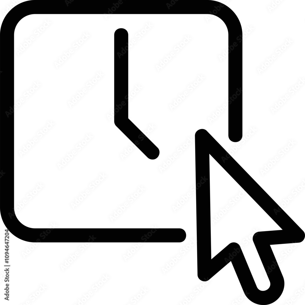 Simple vector icon online time Simple vector icon online time