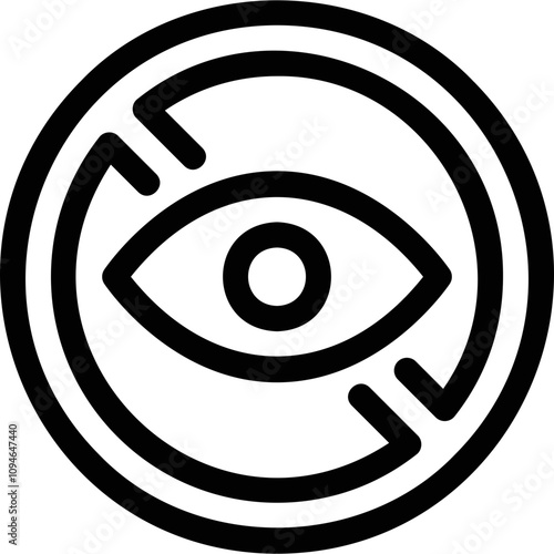 Simple vector icon eye