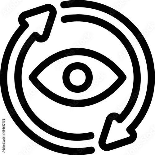 Simple vector icon eye