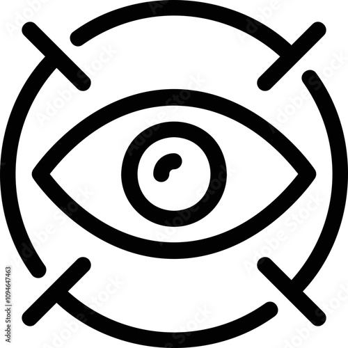 Simple vector icon eye