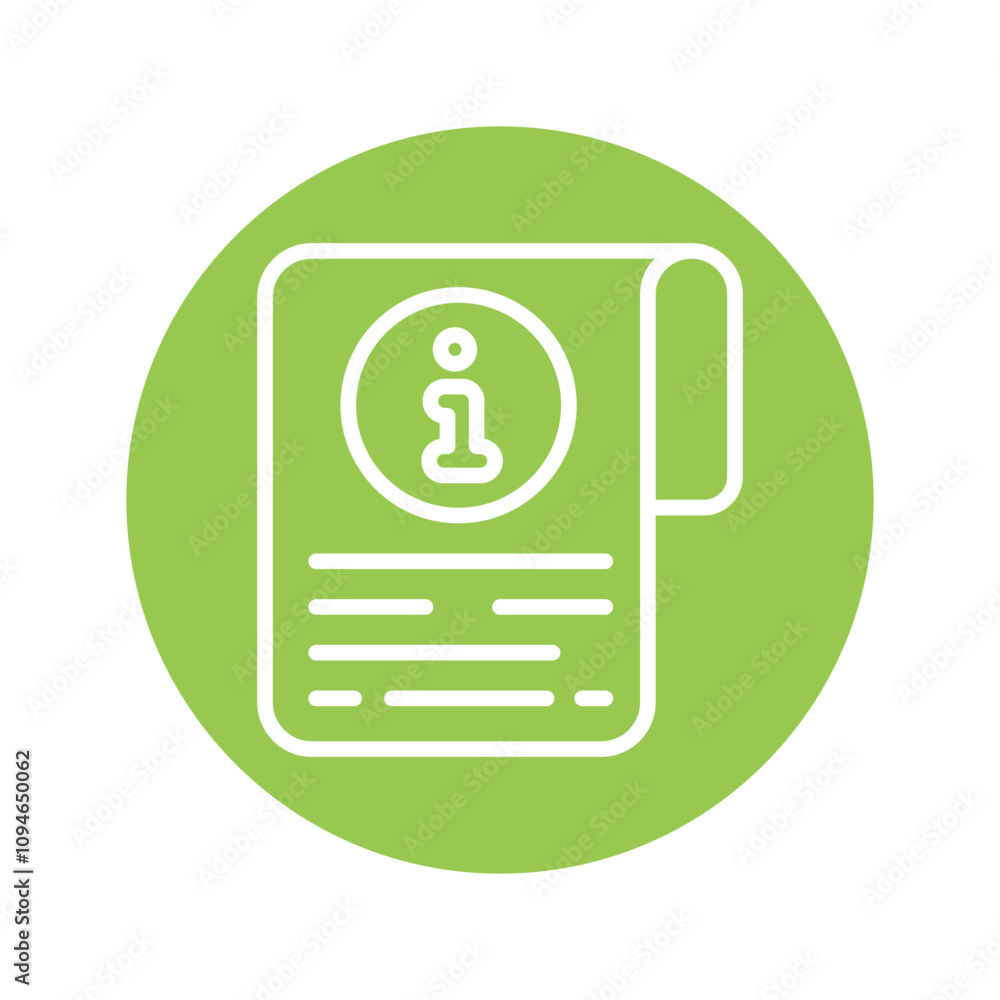 Info Manual vector Circle Outline Icon.. .. Eps 10 file Info Manual vector Circle Outline Icon.. .. Eps 10 file