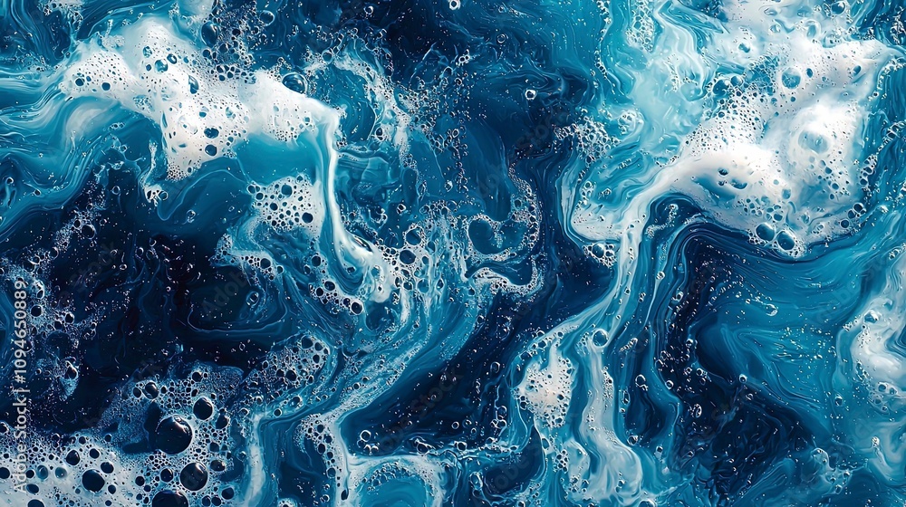 A dynamic and vibrant representation of aquatic movement, this image captures swirling water and white froth, evoking marine energy and fluidity. A dynamic and vibrant representation of aquatic movement, this image captures swirling water and white froth, evoking marine energy and fluidity.