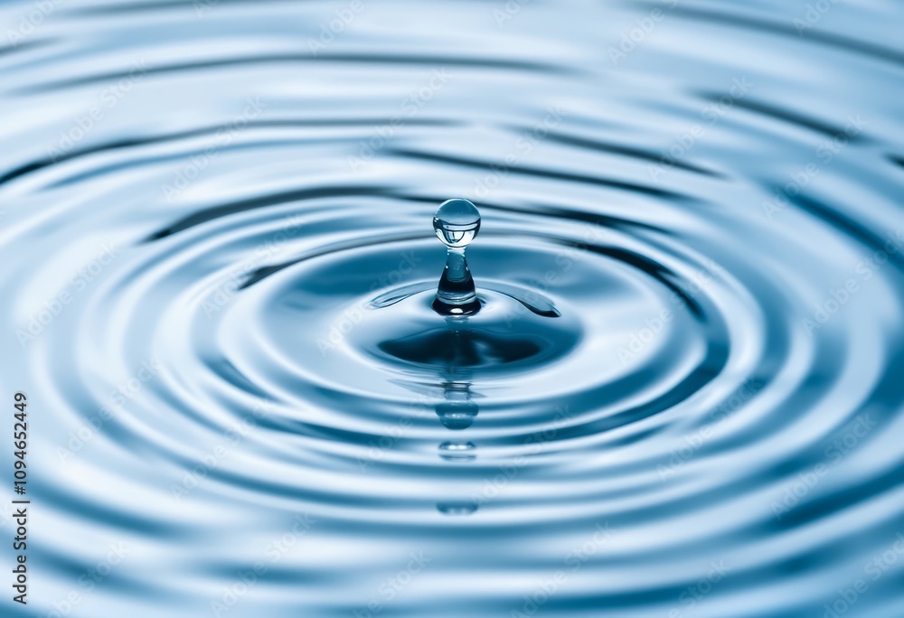Water Ripple Pattern Close up of water ripples created by a drop Water Ripple Pattern Close up of water ripples created by a drop