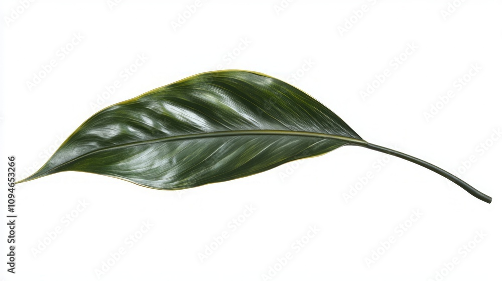 Obraz premium Stunning Green Leaf, Nature's Exquisite Detail