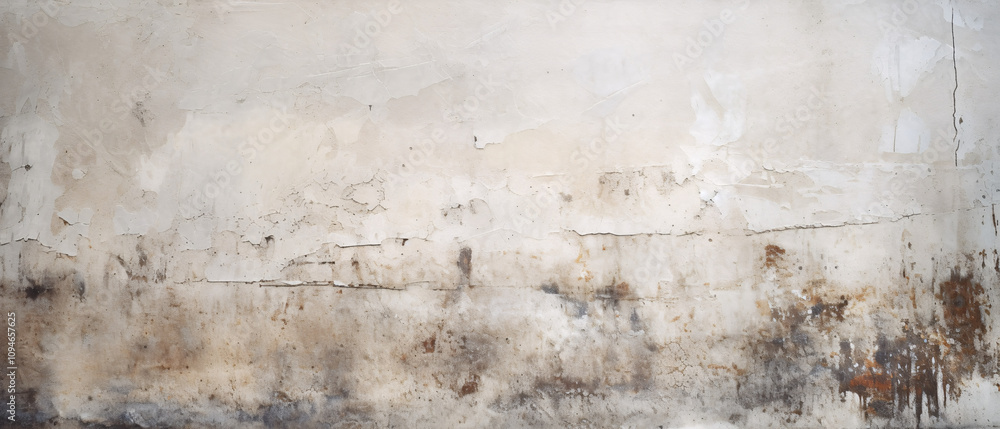 Obraz premium White vintage grunge background texture, featuring distressed, weathered elements, creating an aged, rustic, and artistic atmosphere for design.
