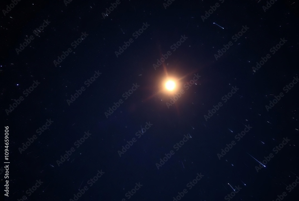 Orb Passing Through a Meteor Shower A glowing orb passing throug Orb Passing Through a Meteor Shower A glowing orb passing throug