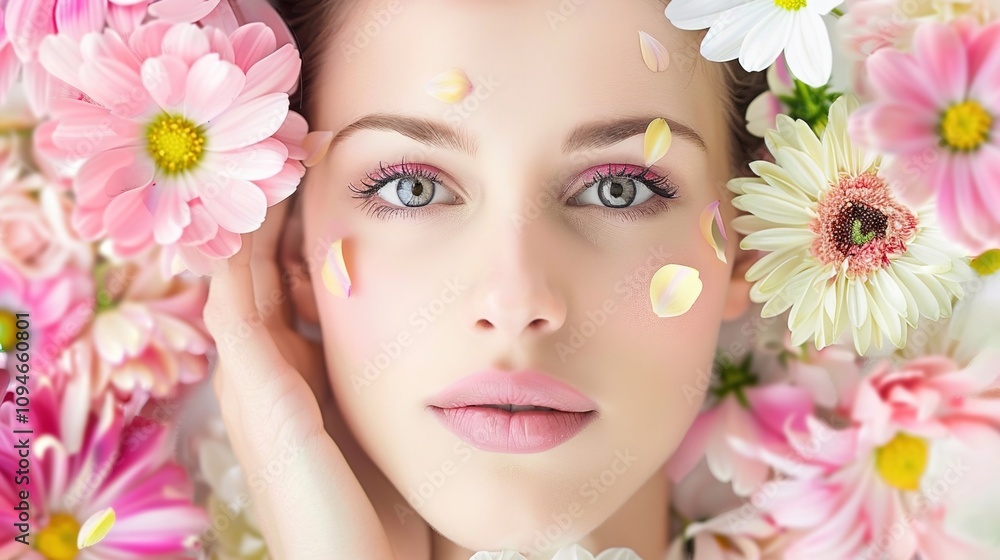 Woman in mask on face in spa beauty salon Woman in mask on face in spa beauty salon