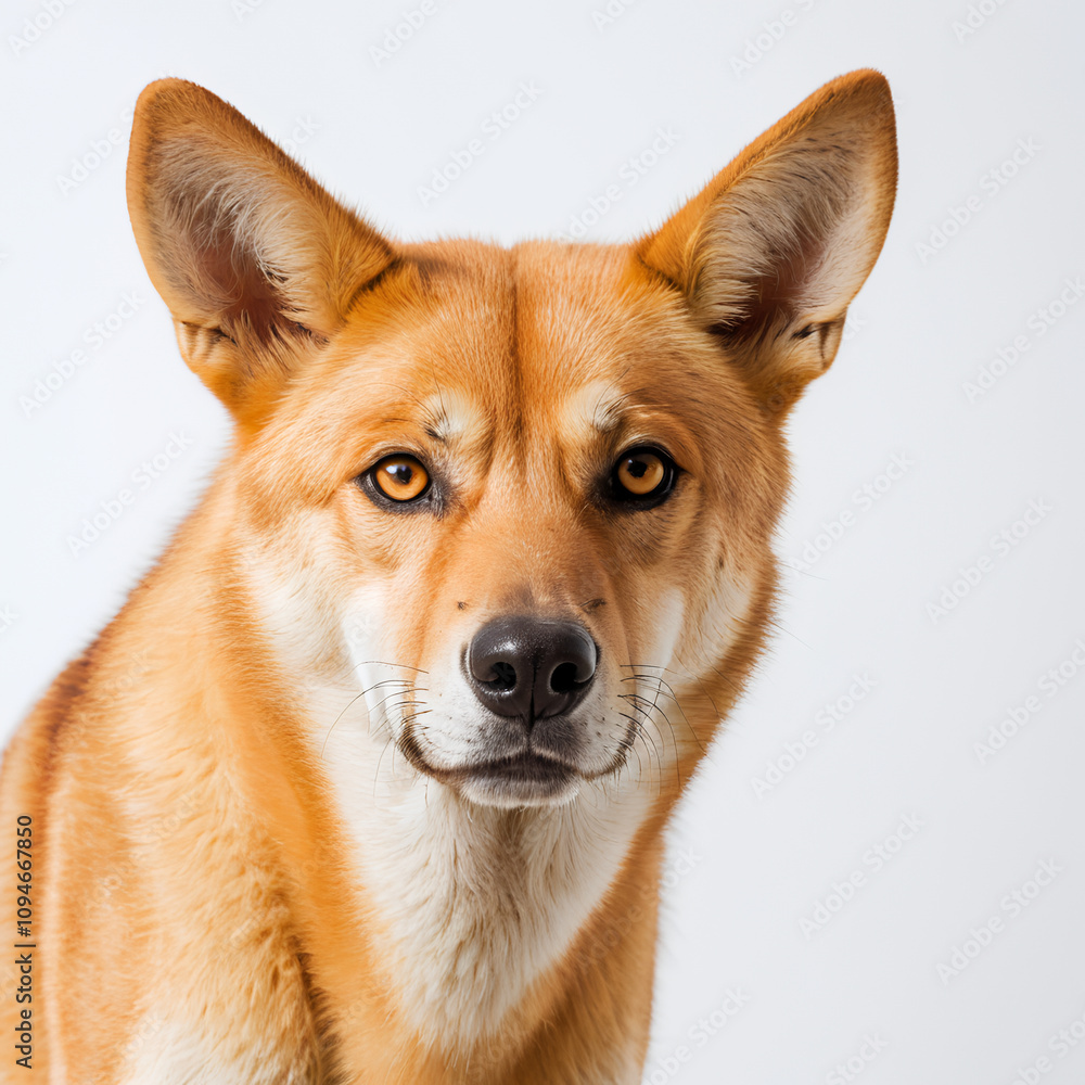 Fototapeta premium dingo on white background