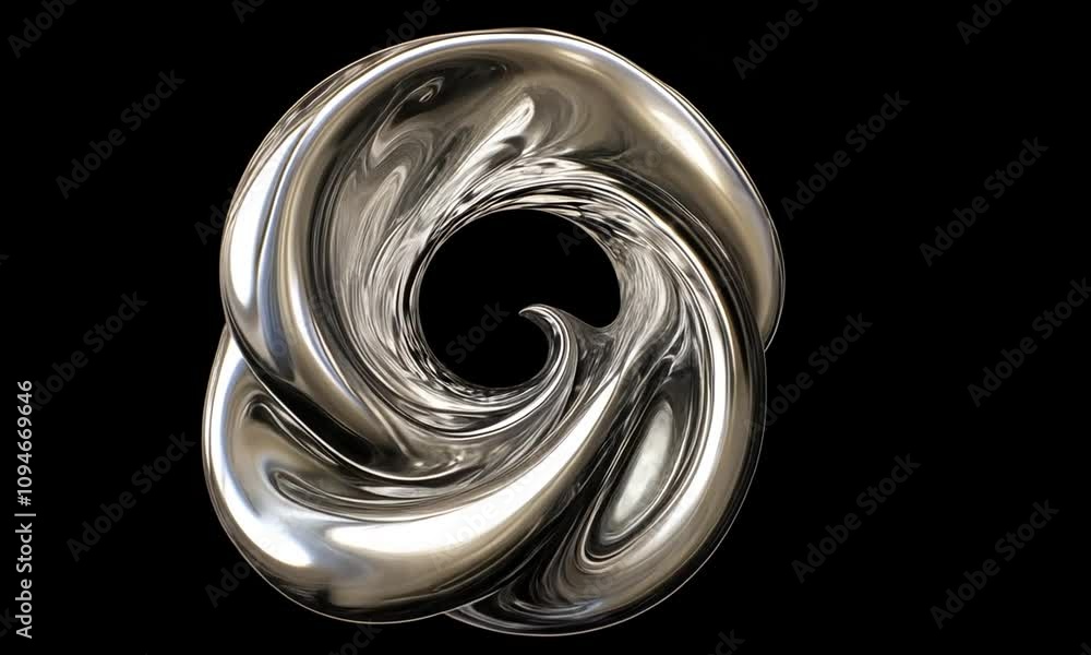 Abstract Metallic Sculpture in Fluid Form, Representing Modern Art and Creative Design, Perfect for Innovative Backgrounds and Visual Inspiration Abstract Metallic Sculpture in Fluid Form, Representing Modern Art and Creative Design, Perfect for Innovative Backgrounds and Visual Inspiration