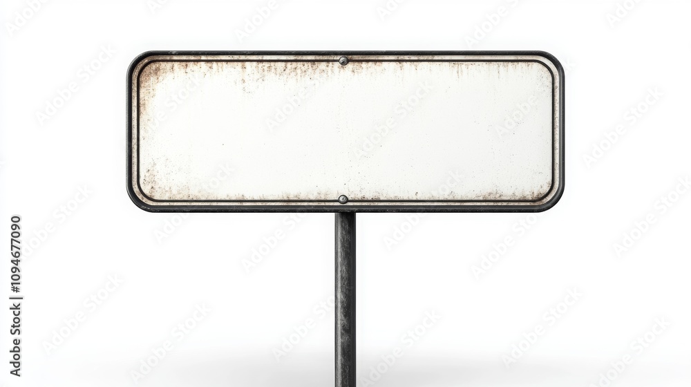 Blank Directional Street Sign on Isolated Background Blank Directional Street Sign on Isolated Background