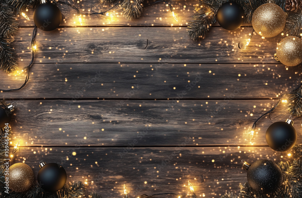 Naklejka premium Fondo Navideño Decorativo