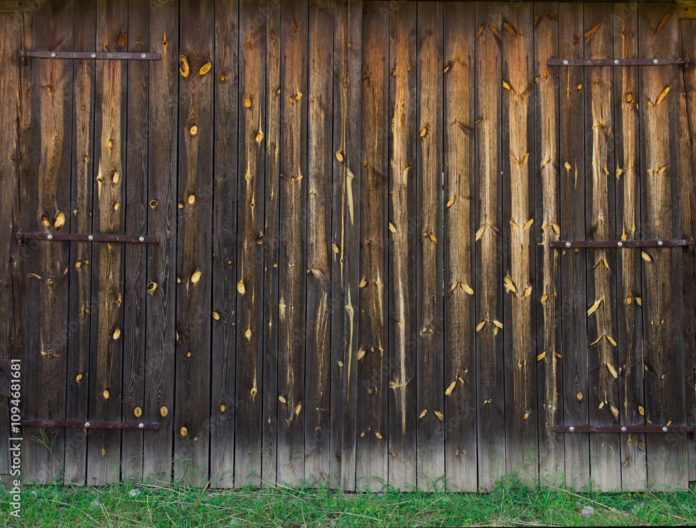 Obraz premium Old wooden door as a background