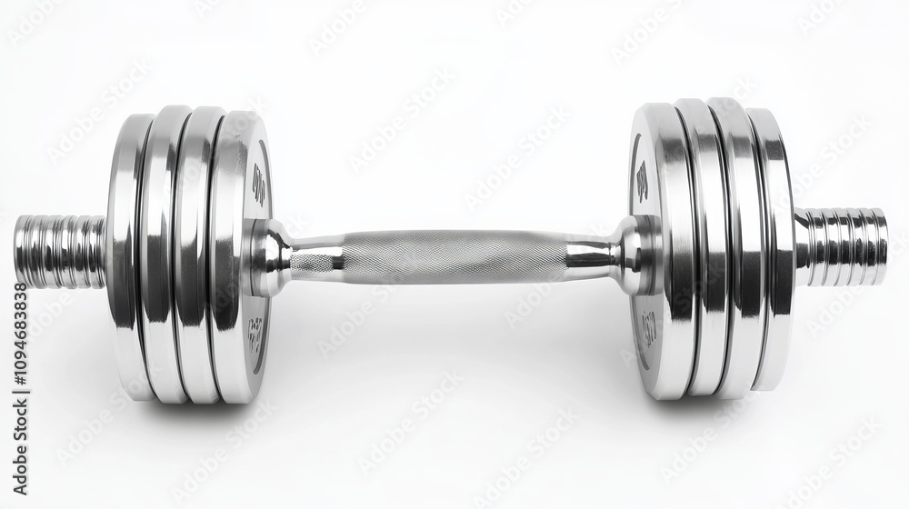 A Sleek and Sturdy Barbell, Perfect for Fitness Enthusiasts A Sleek and Sturdy Barbell, Perfect for Fitness Enthusiasts