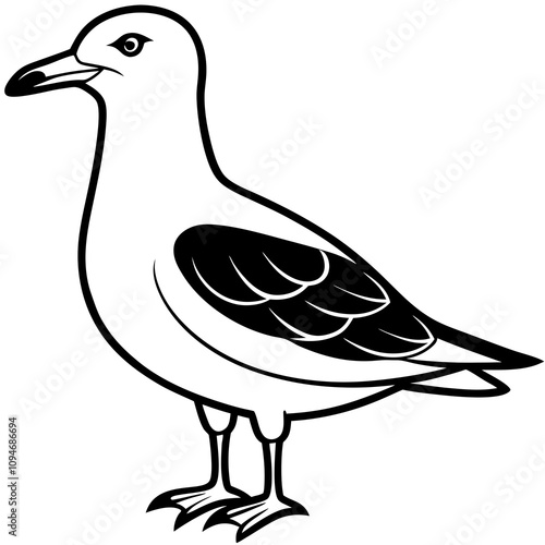 illustration of seagull