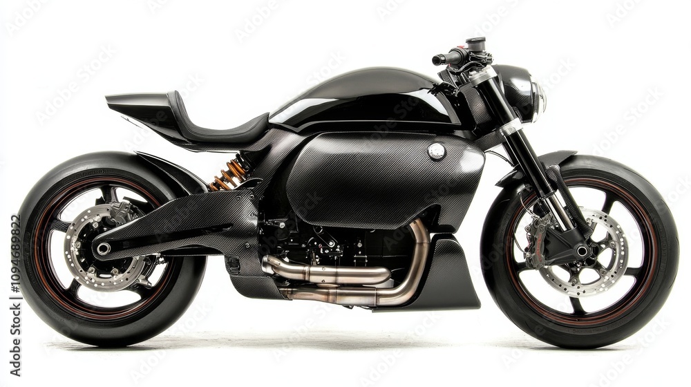 Sleek Black Carbon Fiber Motorcycle Design Sleek Black Carbon Fiber Motorcycle Design