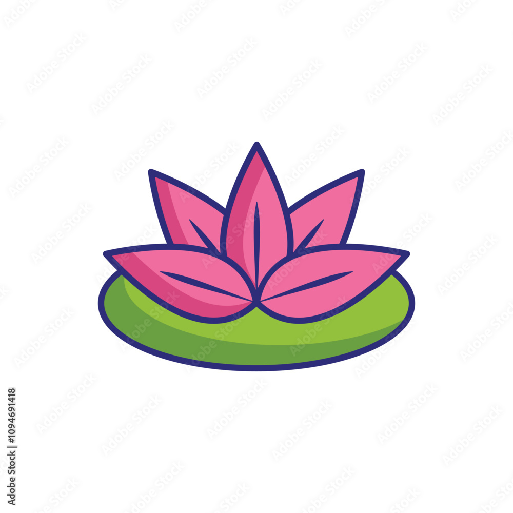 Lotus Flower vector icon Lotus Flower vector icon