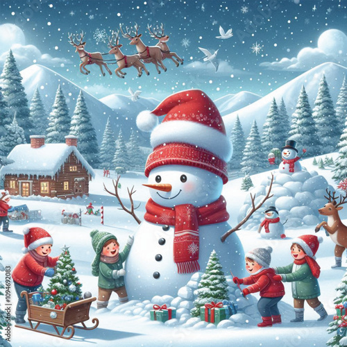 merry christmas design poster