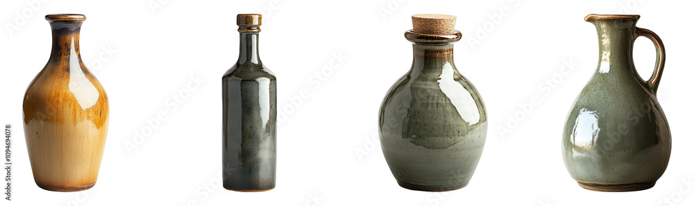 Isolated Bottles on Transparent Background Isolated Bottles on Transparent Background