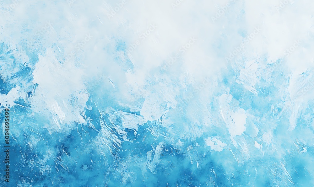 Fototapeta premium acks. Winter seasonal background, mock up, flat lay, ice texture