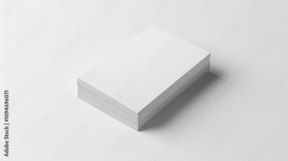 Business Card Mockup on White Background Business Card Mockup on White Background
