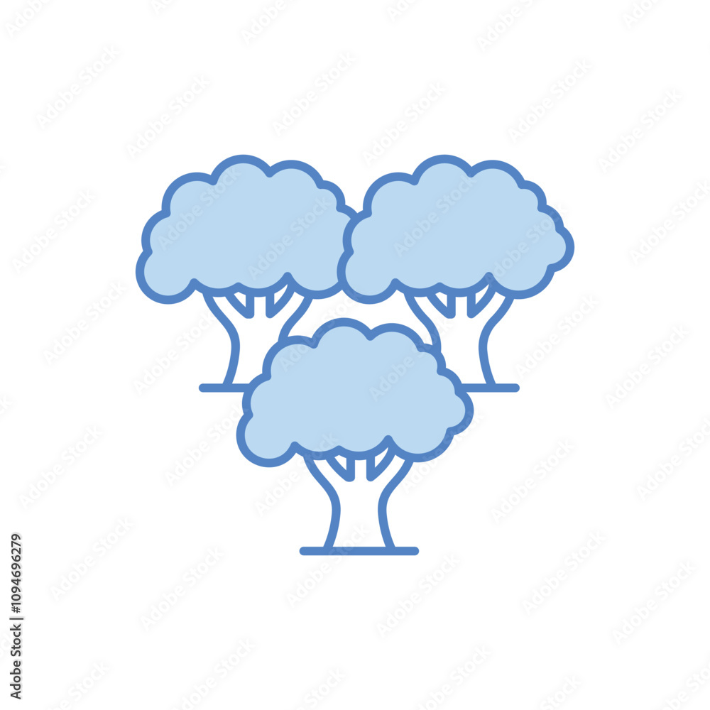 Forest vector icon Forest vector icon