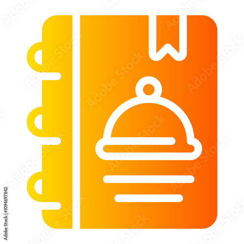 cooking book gradient icon