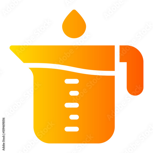 measuring cup gradient icon