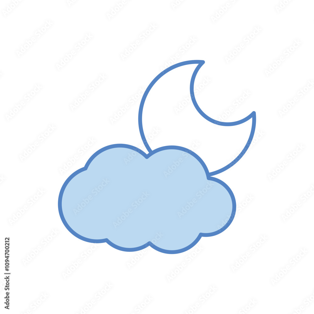 Night vector icon Night vector icon