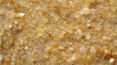 Close-up View of Golden Sand Texture