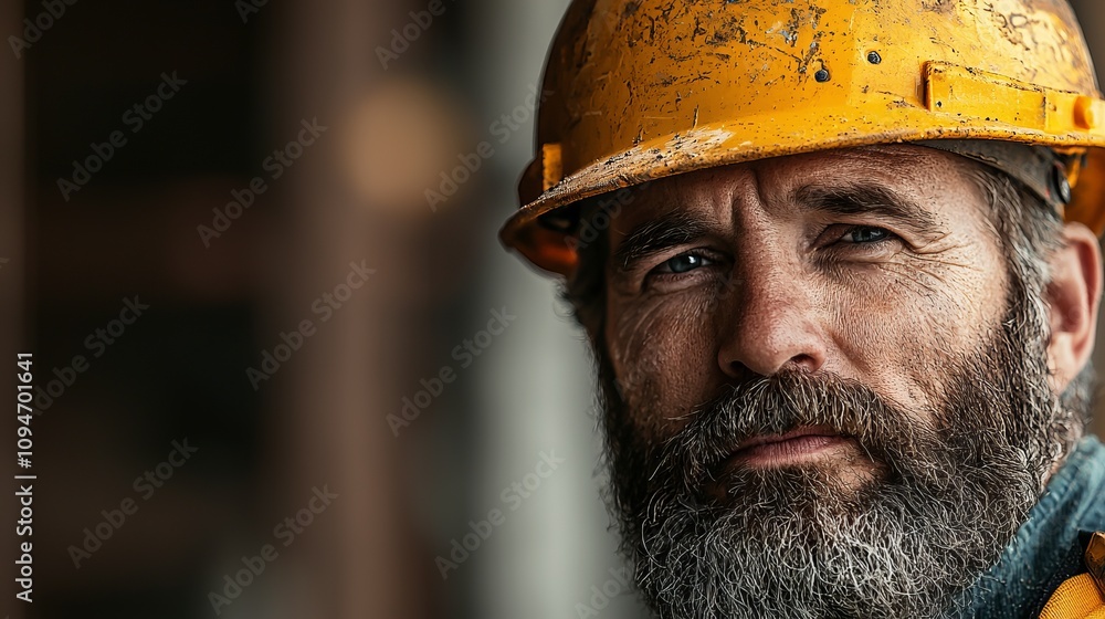 Dedicated Construction Worker - A Powerful Portrait of a Skilled Craftsman Dedicated Construction Worker - A Powerful Portrait of a Skilled Craftsman
