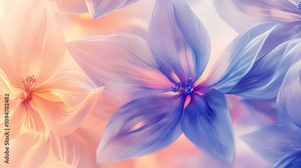 Traditional retro 3d purple enamel flower illustration poster background Traditional retro 3d purple enamel flower illustration poster background