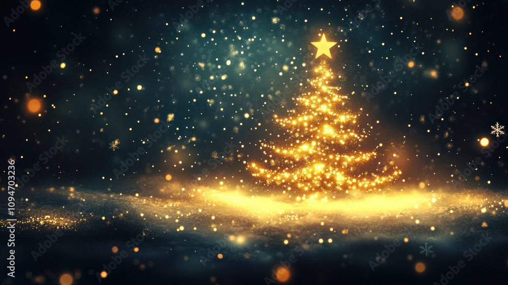 Christmas lights and snowflakes on blue vector background Christmas lights and snowflakes on blue vector background
