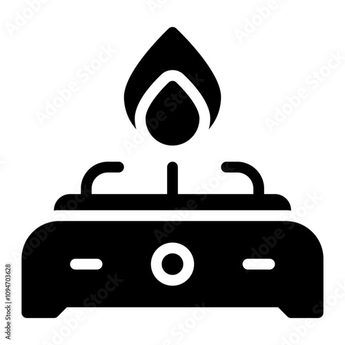 stove glyph icon