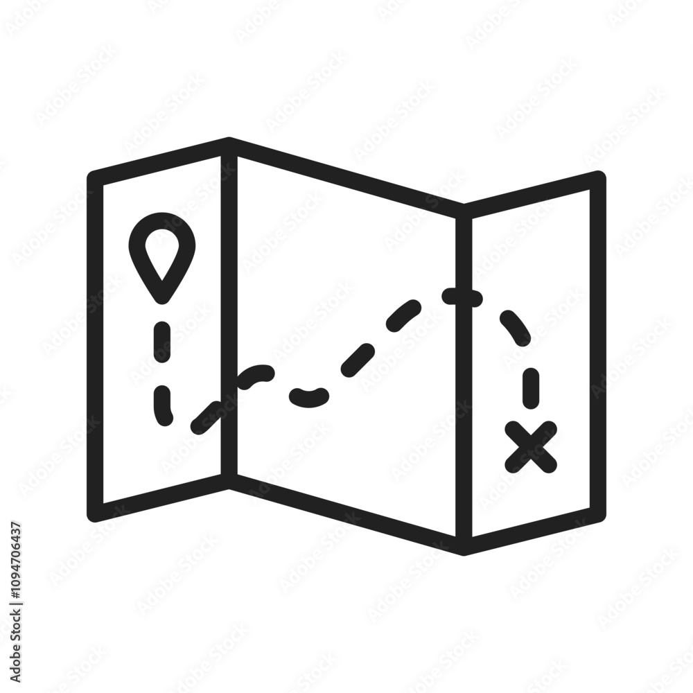 Maps Icon vector image. Suitable for use on web apps, mobile apps, and print media. Maps Icon vector image. Suitable for use on web apps, mobile apps, and print media.