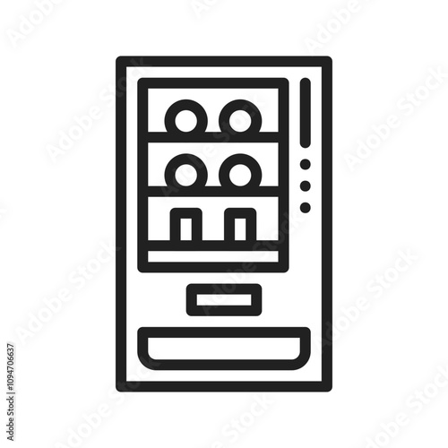 Vending Machine Icon vector image. Suitable for use on web apps, mobile apps, and print media.
