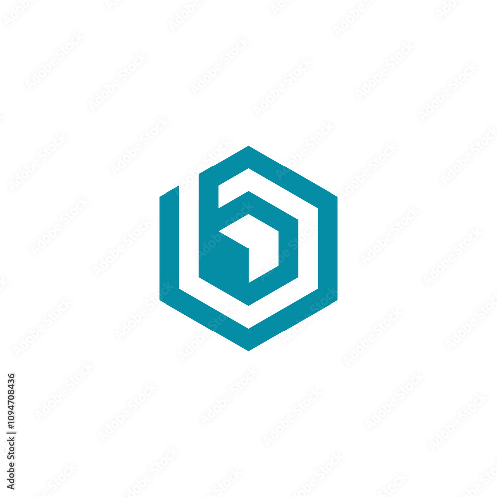 Abstract Hexagon Geometric Letter B logo design vector template Abstract Hexagon Geometric Letter B logo design vector template