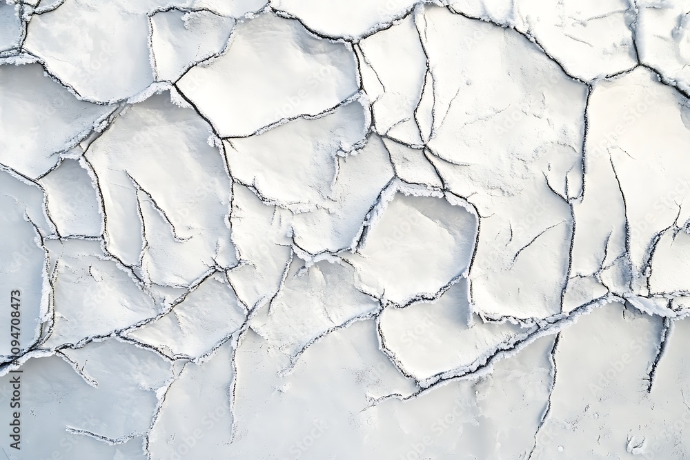 Obraz premium acks. Winter seasonal background, mock up, flat lay, ice texture