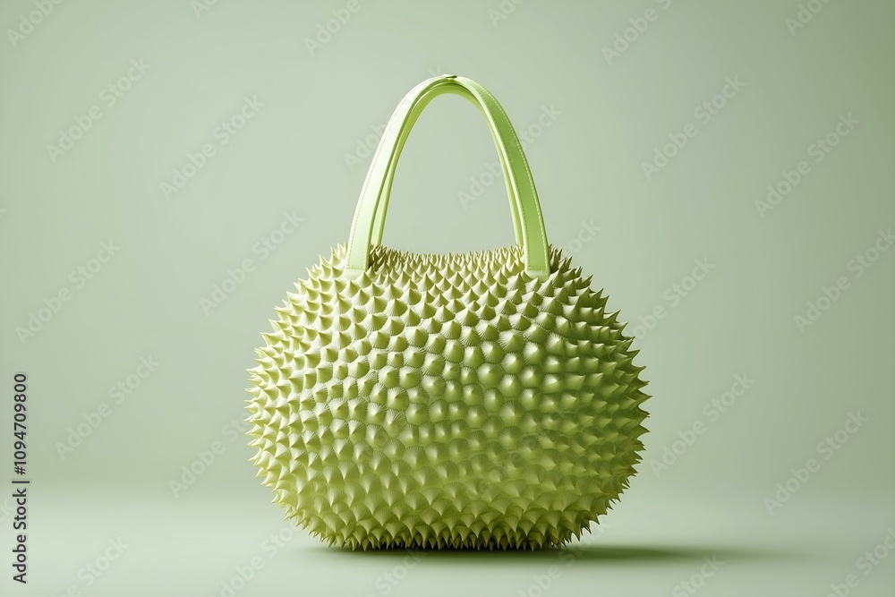 Light Green Durian-Shaped Handbag Light Green Durian-Shaped Handbag