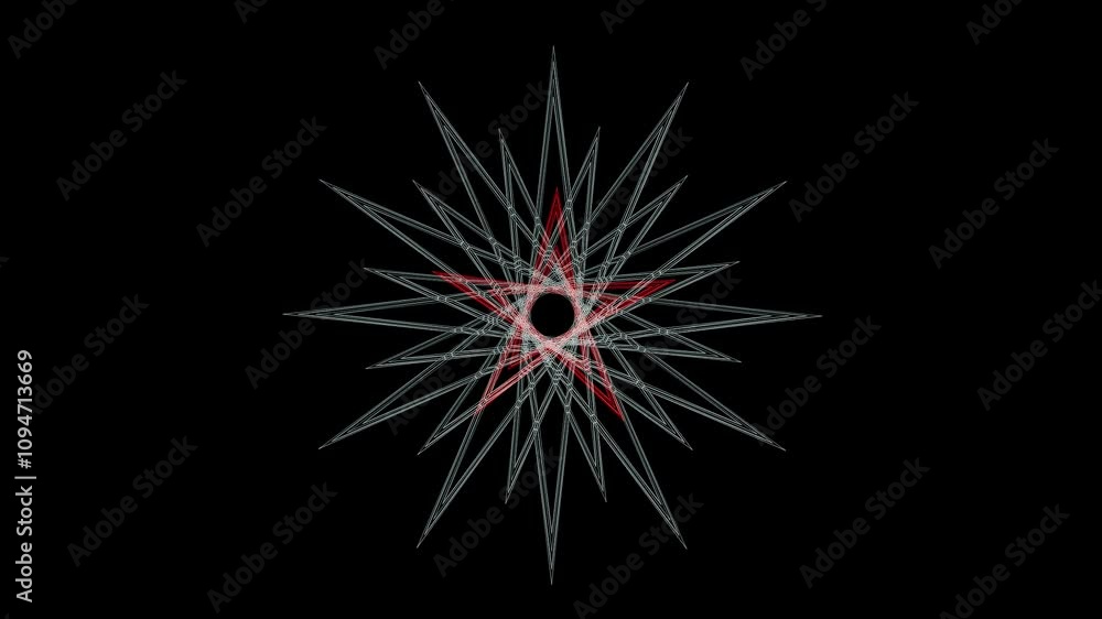 Endless kaleidoscope loop for vibrant VJ performances at parties and concerts Endless kaleidoscope loop for vibrant VJ performances at parties and concerts