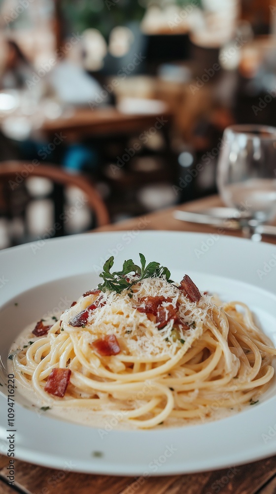 hearty plate of spaghetti carbonara with creamy sauce, crispy bacon, and freshly grated Parmesan hearty plate of spaghetti carbonara with creamy sauce, crispy bacon, and freshly grated Parmesan